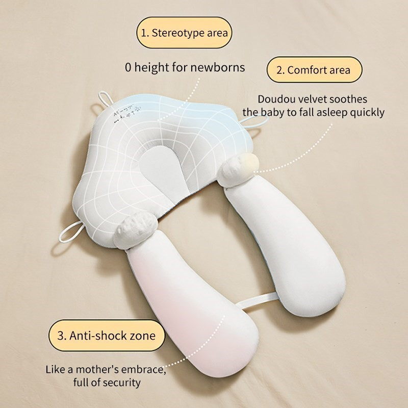 Babyschlafkissen mit ergonomischer Form – Unterstützt gesunden Schlaf