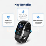 Intelligente Fitnessuhr mit ECG-Überwachung und Aktivitäts-Tracking