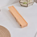 Praktischer Handtuchhalter aus Holz mit Clip