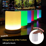 Multifunktionales LED-Nachtlicht mit Bluetooth-Lautsprecher und Touch-Steuerung