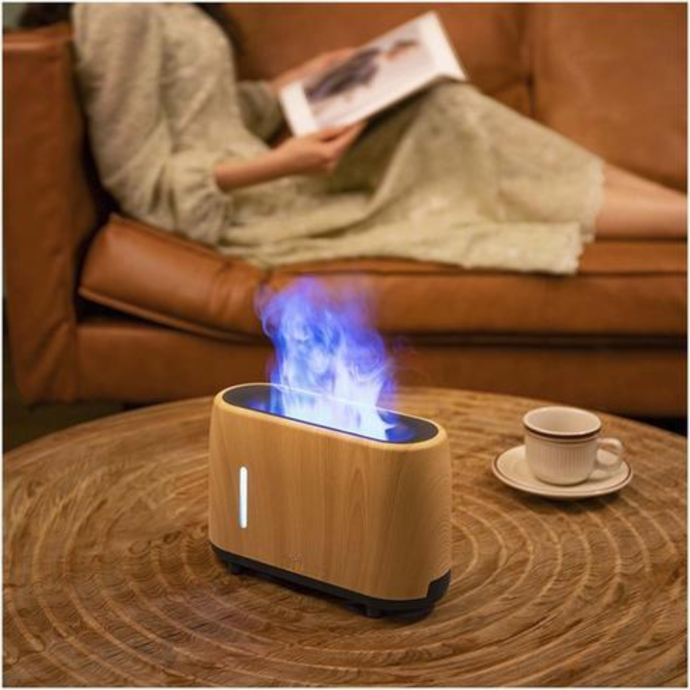 Stylish aroma diffuser with humidifier for relaxing moments