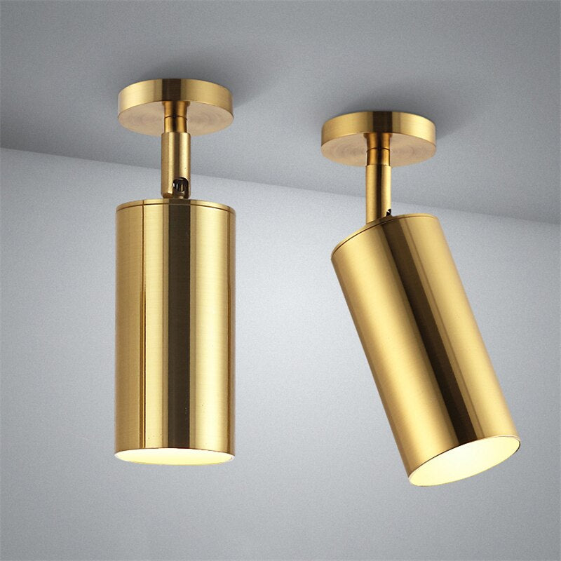Eleganter Gold Spotstrahler aus Messing - 5W/10W LED
