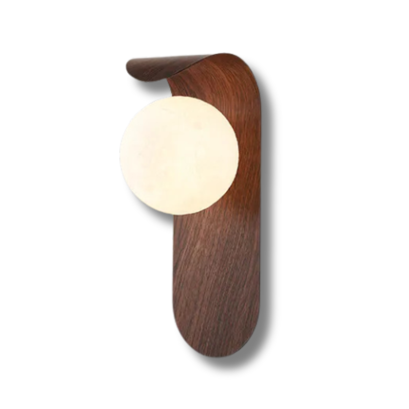 NaturaLuxe | Elegante Wandlampe aus Nussbaum für stilvolle Akzente