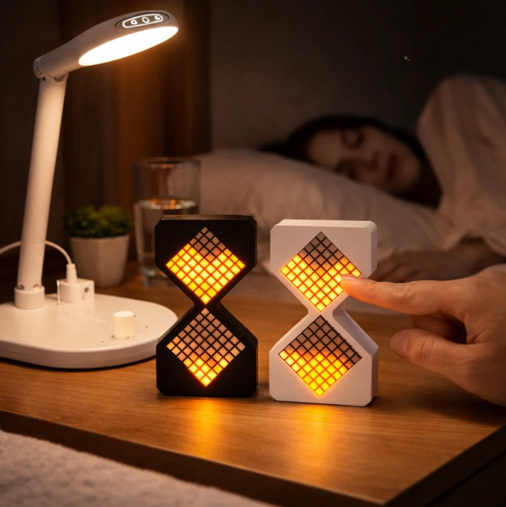 LED Zeitmesser mit sanfter Lichtvisualisierung und Positionssensor