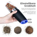 Automatic spice grinder with gravity sensor