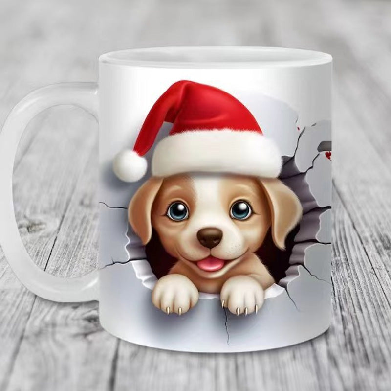 Tiermuster Weihnachtsbecher