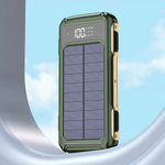 leistungsstarker Solar-Powerbank mit 4-in-1 Kabel und Notlicht