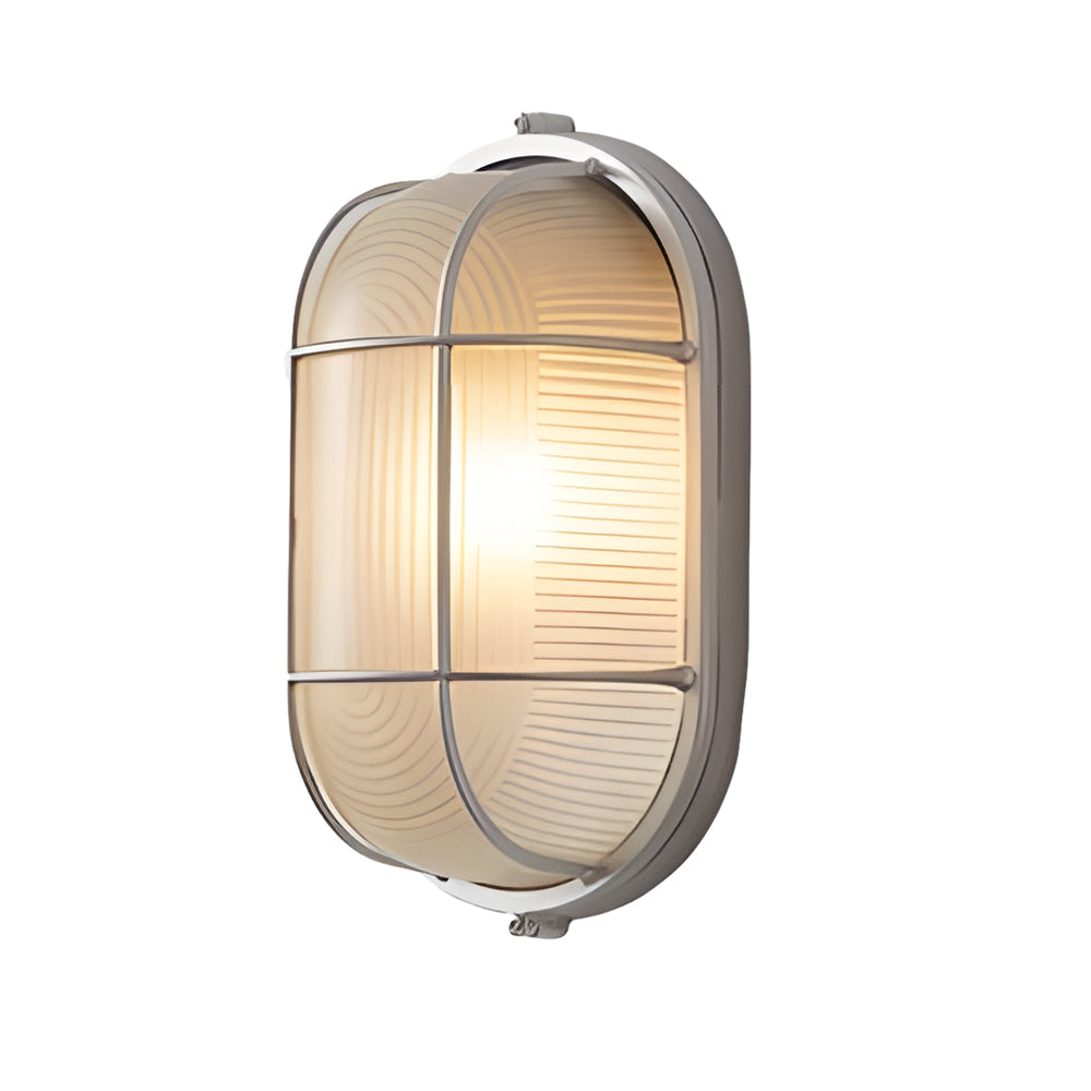 Elegant outdoor wall light in retro industrial style – Oval or Round