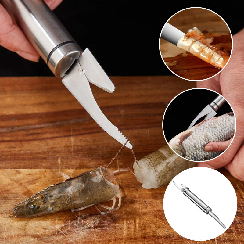 Vielseitiges Fischwerkzeug – 5 Funktionen in einem praktischen Messer