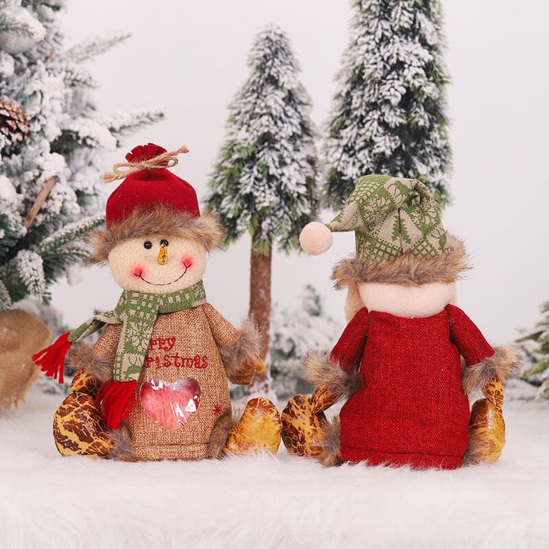 Weihnachtsgeschenkbeutel mit Reißverschlussdesign