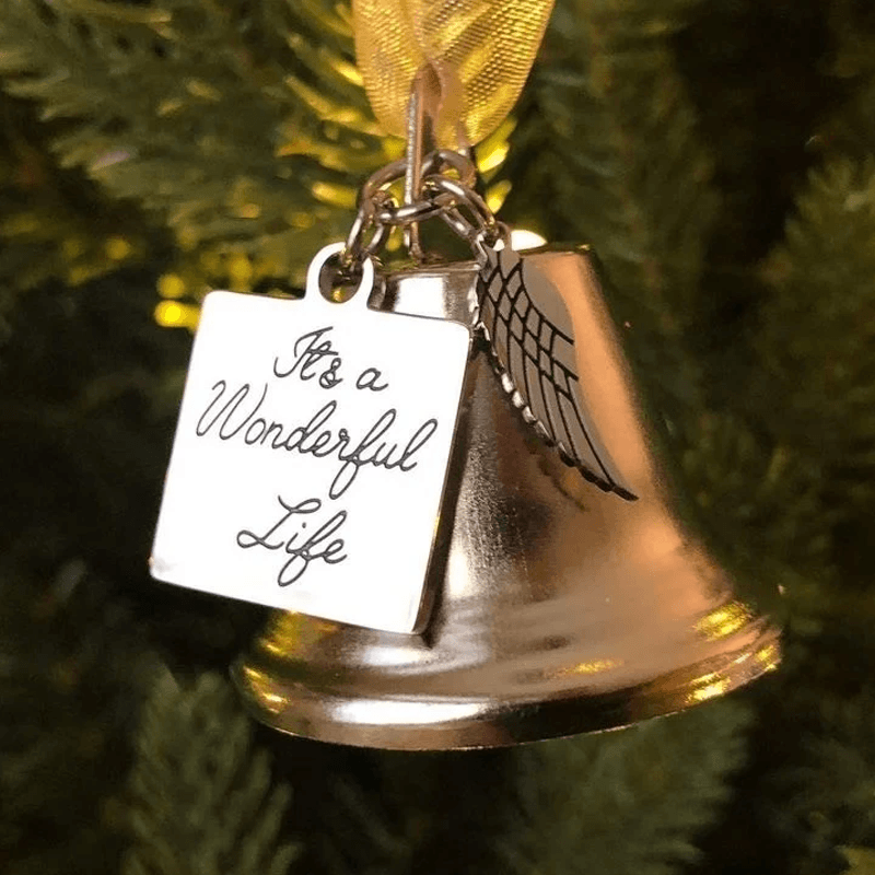 Schmuckanhänger für Weihnachtsbaum – Engel Flügel Glocken Dekoration