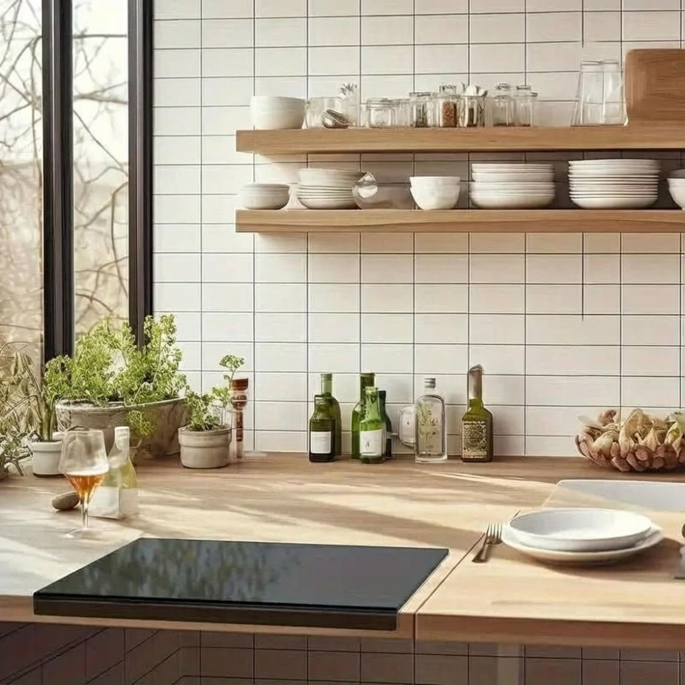 High-Quality Cutting Board with Protective Edge – Non-Slip Kitchen Board