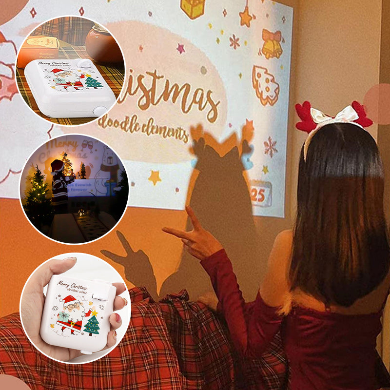 Projektorlicht für Weihnachtsatmosphäre