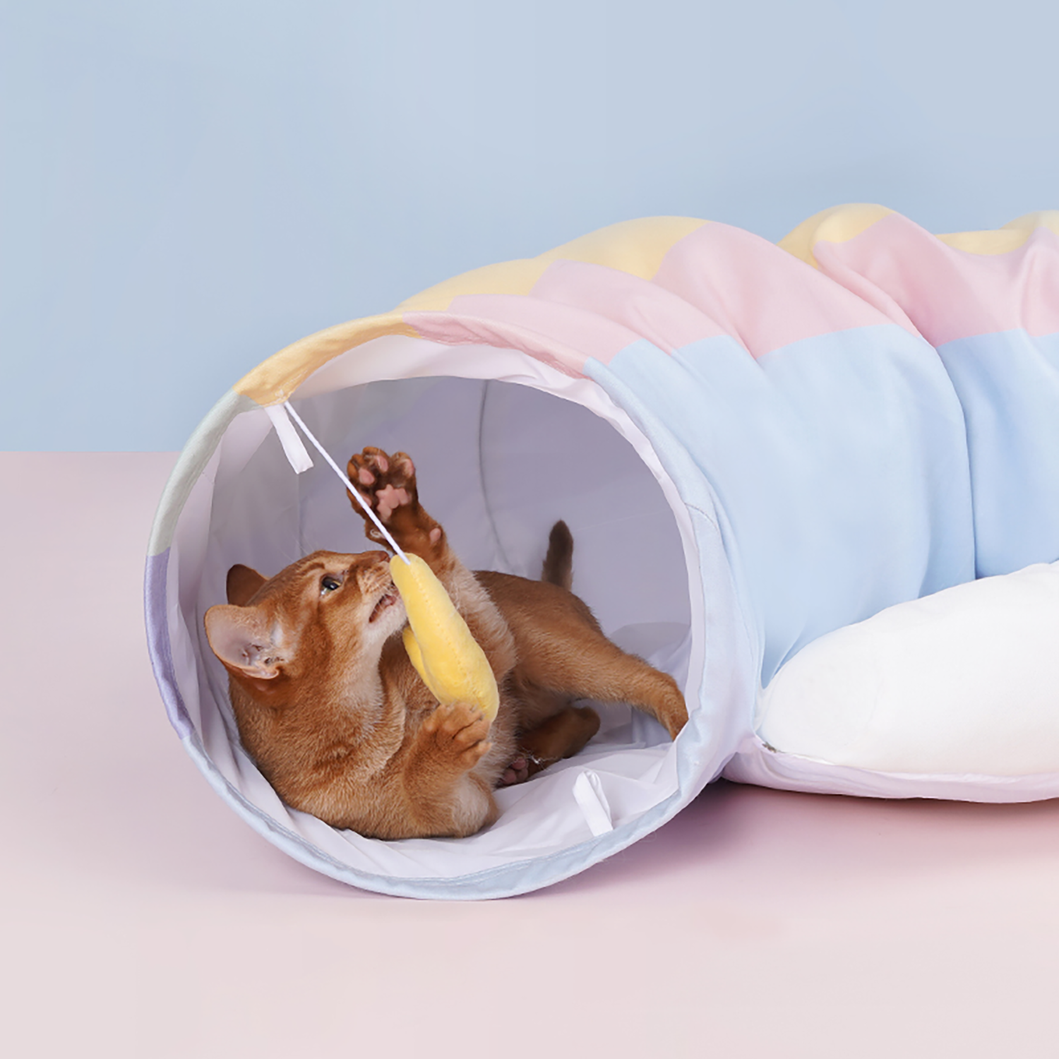 Katzentunnel Candy Cloud – Weich, Gemütlich und Spielerisch