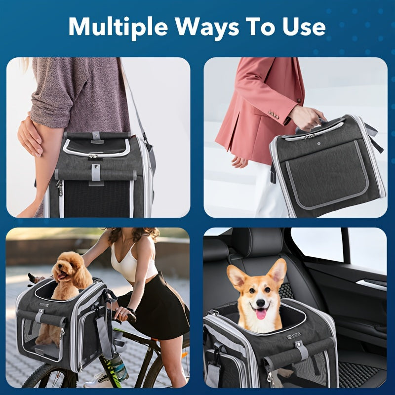 Expandable Pet Basket for Bikes – Comfortable and Safe for Small Companions
