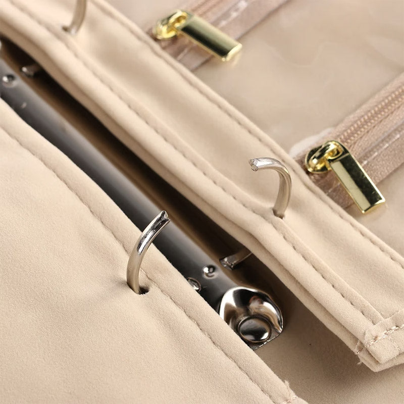 Eleganter Schmuckorganizer mit Fächern – Ideal für Reisen