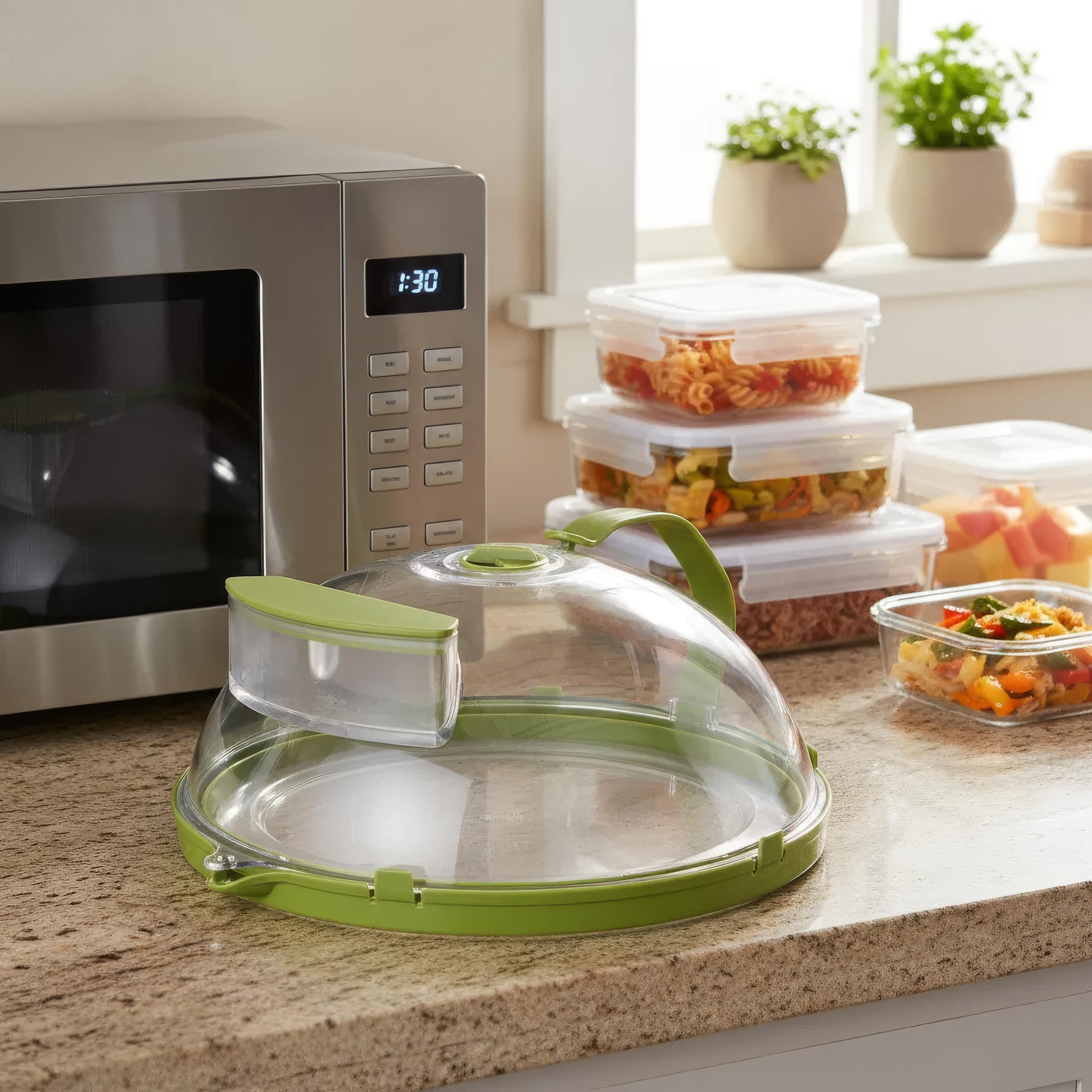 Splatter Guard Deluxe – High-Quality Microwave Protector for Your Kitchen