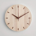 Handgefertigte Wanduhr aus Holz im skandinavischen Design – 30 cm Durchmesser