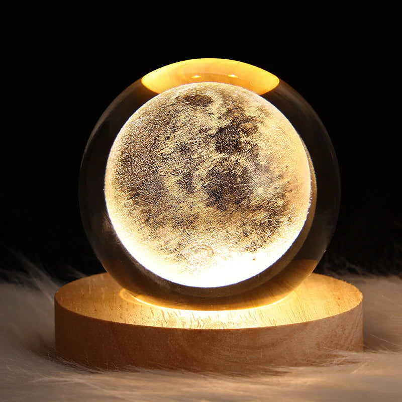 3D Kristall-Lampe für romantische Stimmung - Lichtzauber
