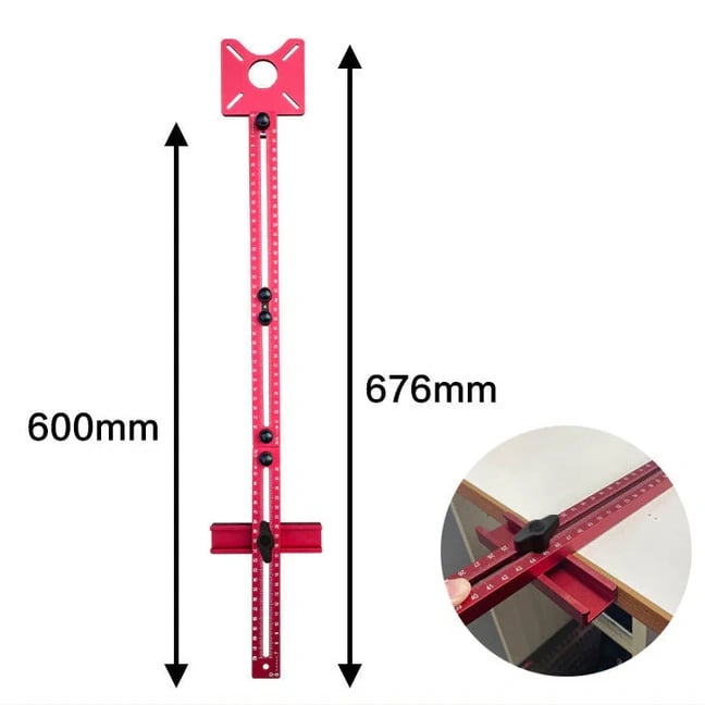 Precision Router Template made of Aluminum | For Professionals & DIY Enthusiasts