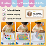 Wasserfarben Set für kreative Marmorierungen