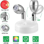 SmartLight Duo | 2er-Set kabellose LED-Leuchten mit Fernbedienung | RGB-Farbwechsel & Timer | Flexibel für kreative Akzente