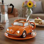 Retro-Ceramic-Becher mit 3D-Design – Ideal für Kaffee und Tee