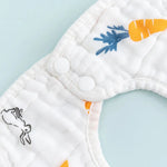 Musselin Baby Lätzchen – Sanfte Spucktücher mit niedlichen Designs