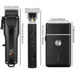 Praktisches Haarschneider-Set mit LED-Anzeige