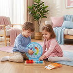 Lernspielzeug zur Uhrzeit mit Montessori-Pädagogik