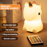 LumiEinhorn LED Night Light | Rechargeable & Touch Control | Magical Lighting for Children's Rooms