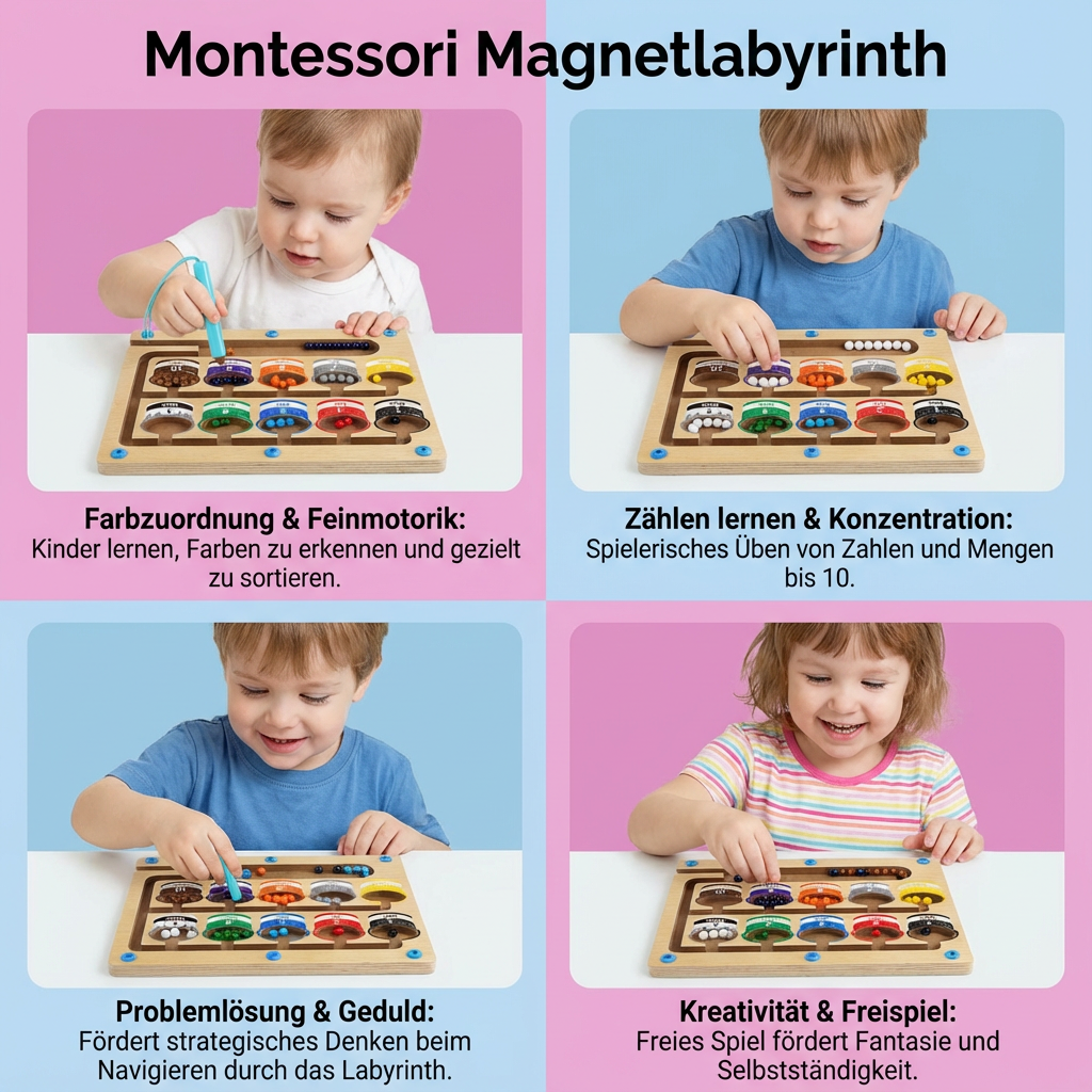 Magnetisches Labyrinth nach Montessori-Art