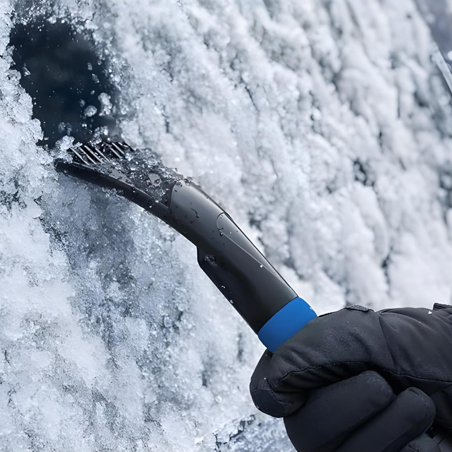 Practical 2-in-1 snow shovel for winter drivers