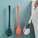 Hygienic Silicone Toilet Brush with a Modern Look