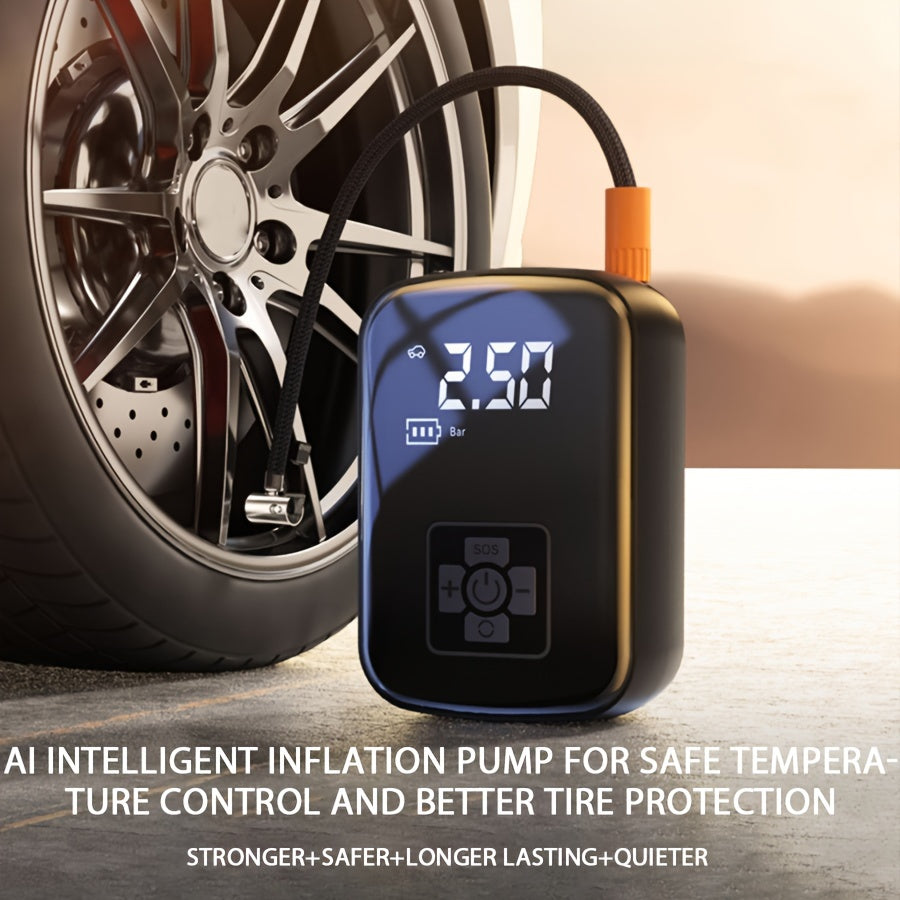 Comfortable Mini-Compressor with LED Lighting and Digital Display