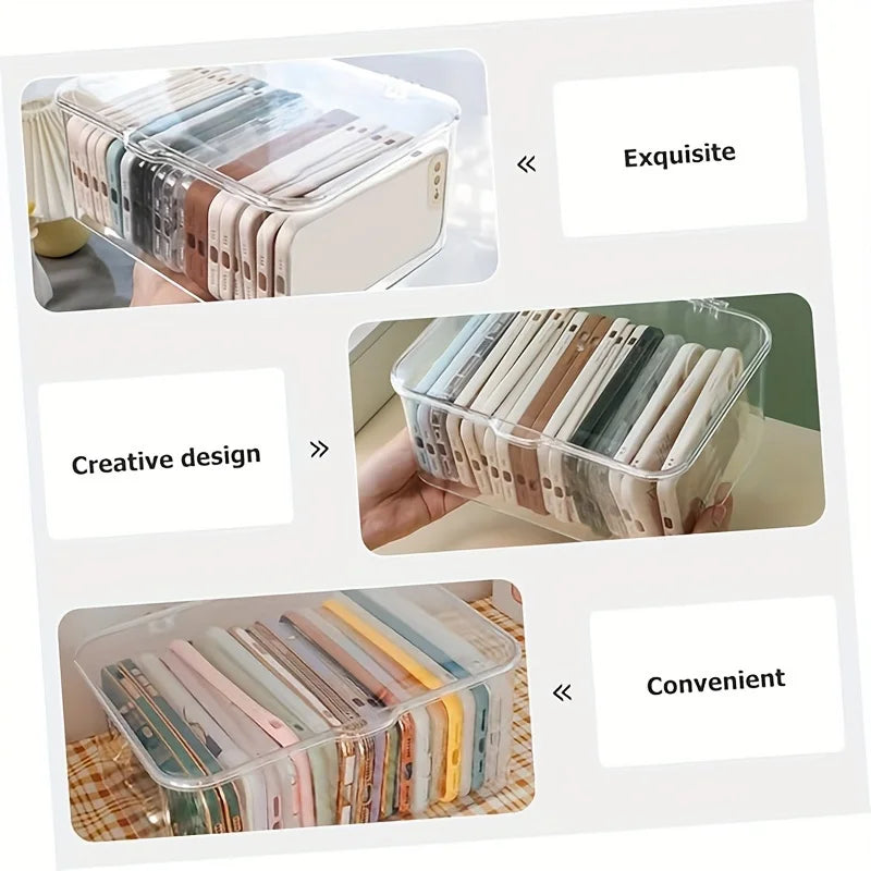 Elegante Acryl-Aufbewahrungsbox | Vielseitiger Organizer für Zuhause