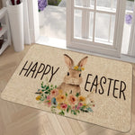 Spring Charm Doormat | Non-Slip & Easy-Care | Bunny Design for Entrance & Bedroom 40x60–60x90 cm
