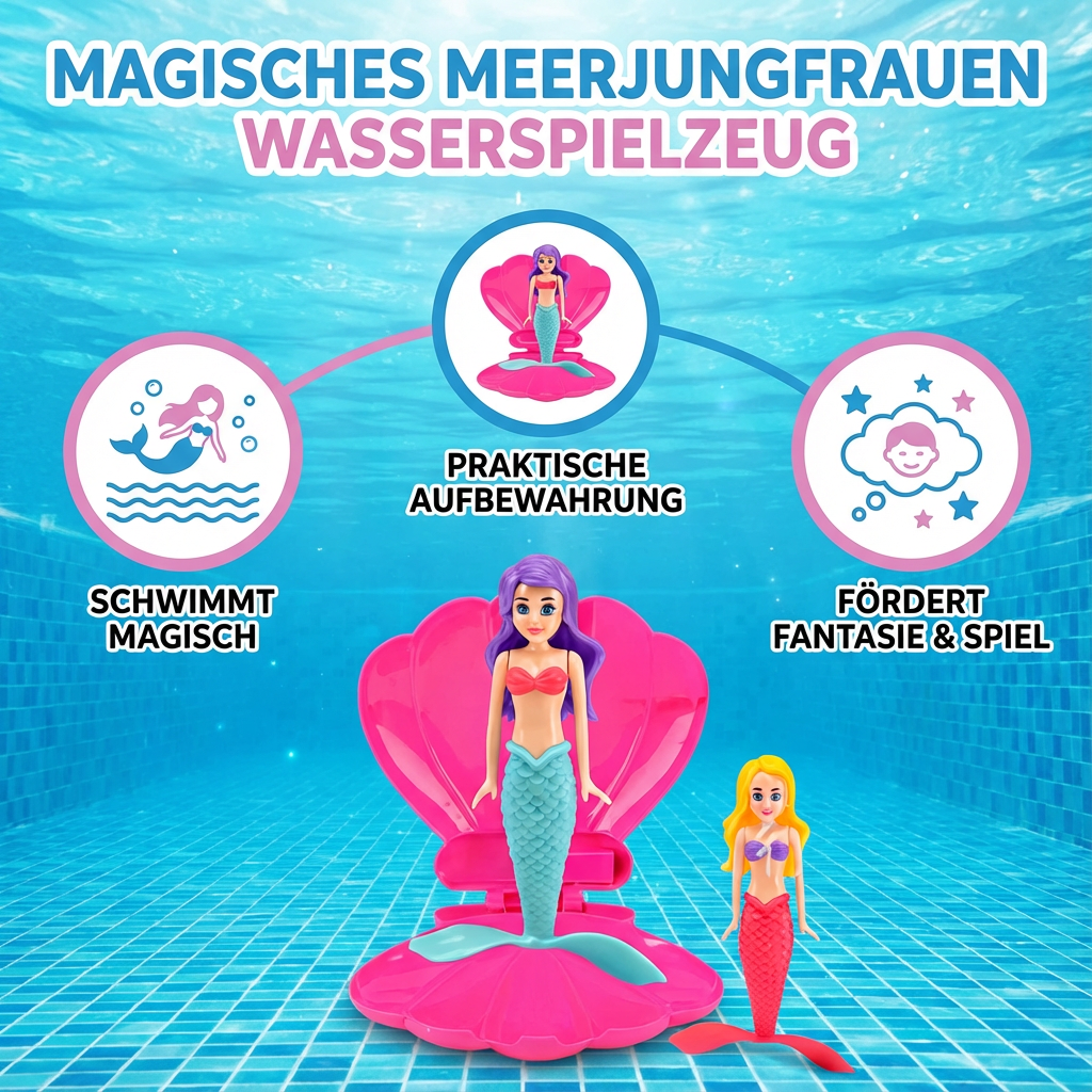 Wasserspielzeug in Form einer Meerjungfrau – Magisch und Spaßig