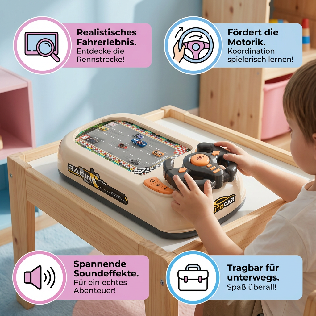 Action-packed racing playset for little explorers