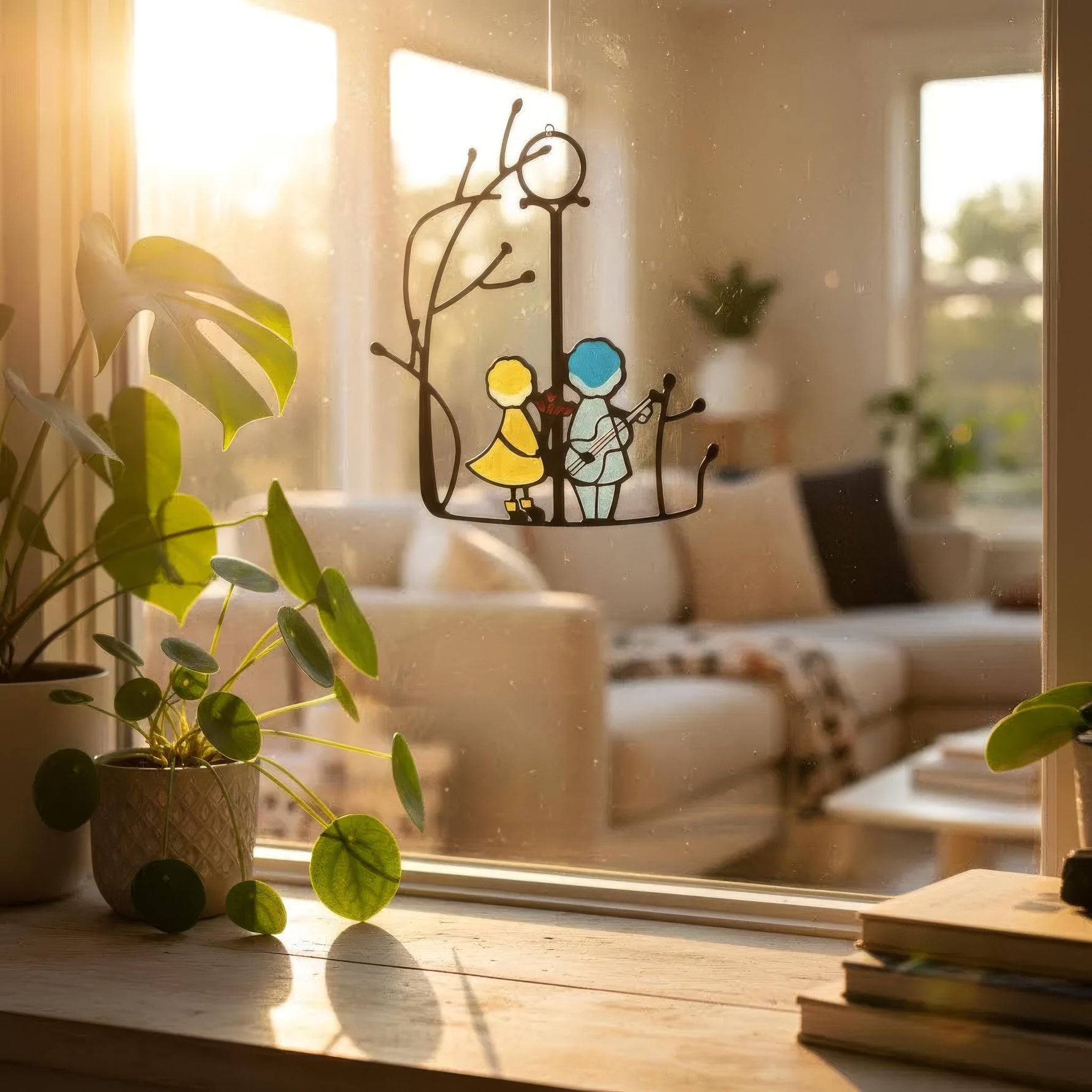 PrismaGlanz – Handgefertigter Lichtfänger für ein farbenfrohes Zuhause