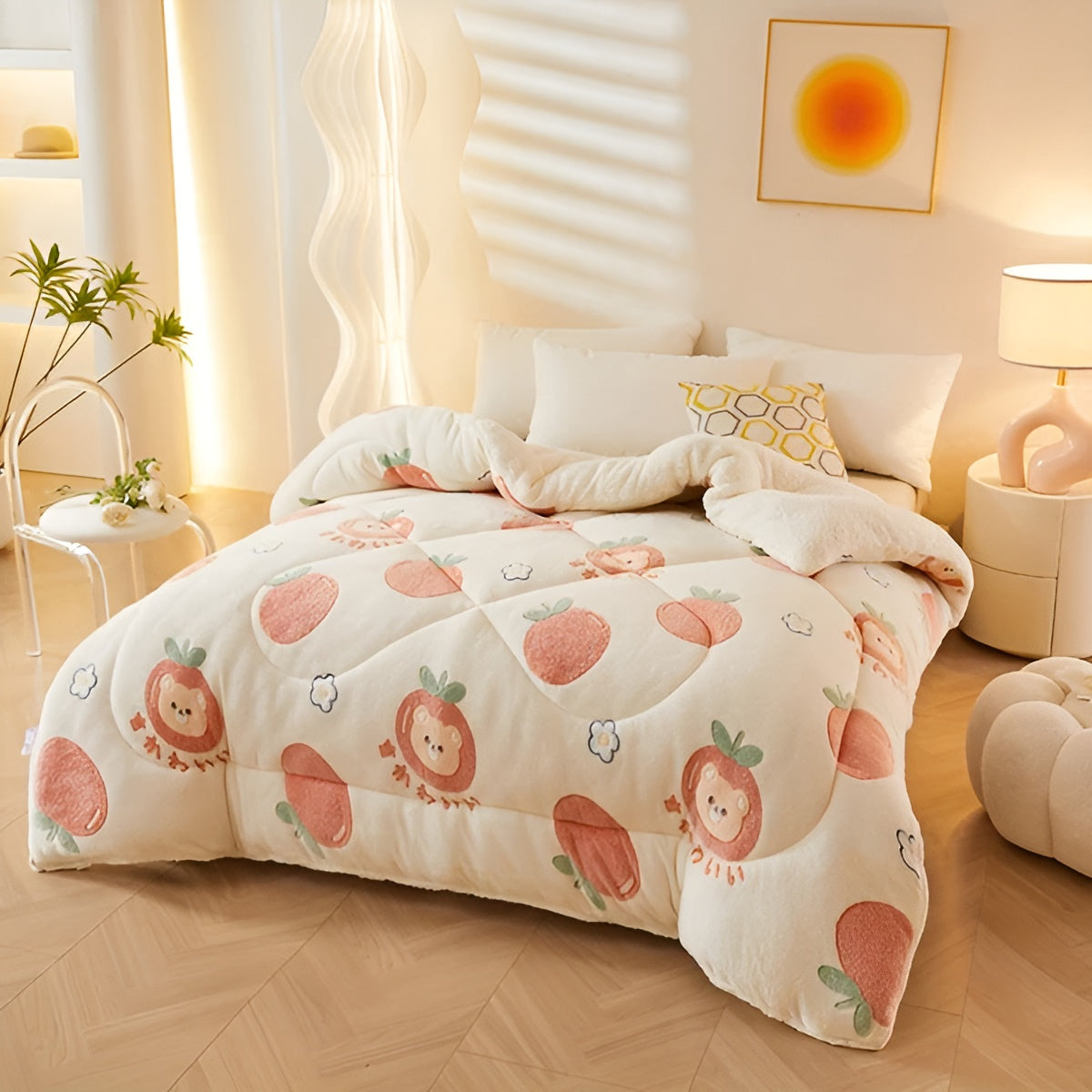 Sleeping Comfort Blanket Blütenzauber | Soft & Easy Care | Elegant Design