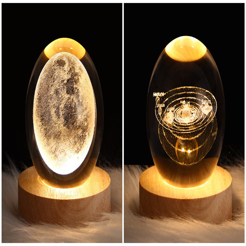 3D Kristalllicht mit LED für eine entspannte Atmosphäre