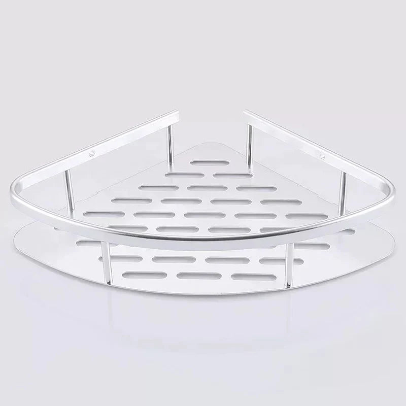 2-lagiges Aluminium-Stahl-Eckregal für das Badezimmer