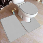 3-piece Non-Slip Bath Mat Set with Soft Flannel