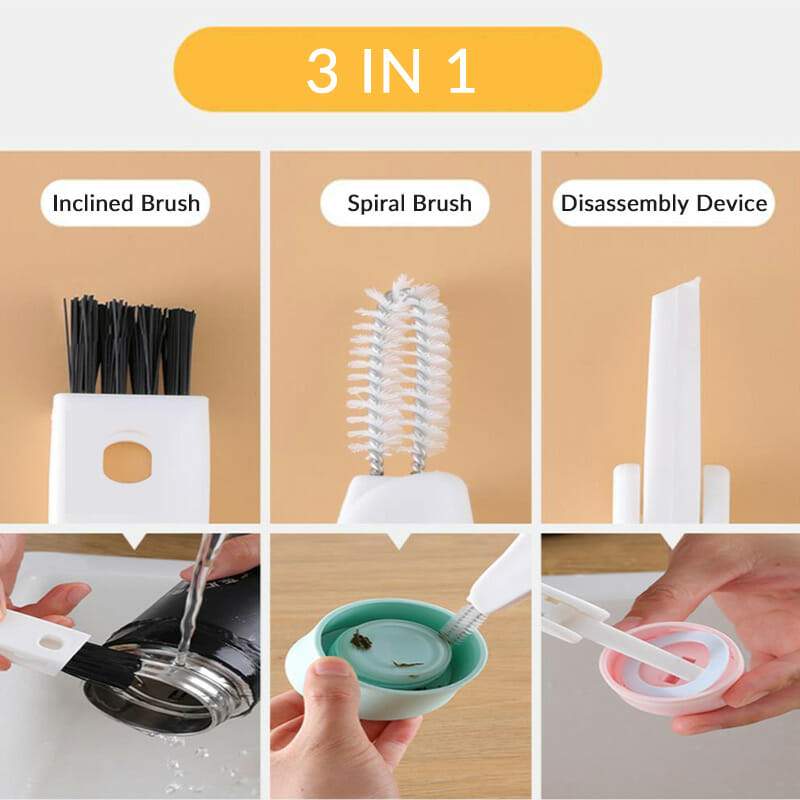 3-in-1 Flaschenverschluss Detailbürste