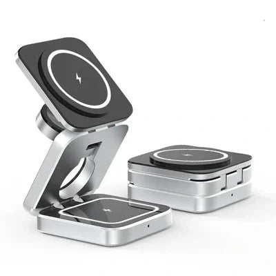 Vielseitige 3-in-1 Zusammenklappbare Wireless-Ladestation