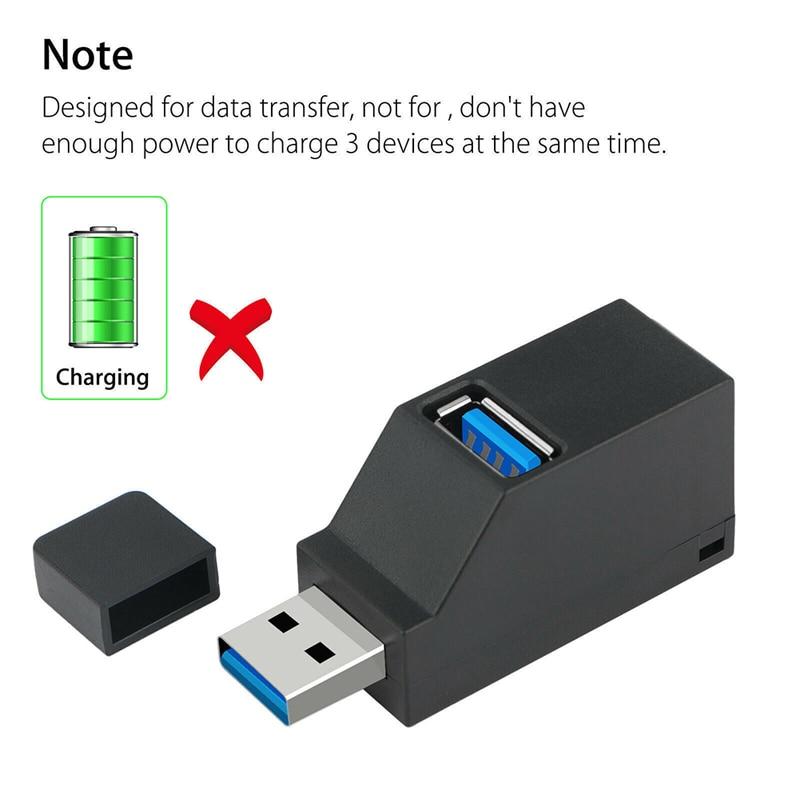 Kompakter 3-Port USB-Hub für vielseitige Nutzung