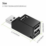 Kompakter 3-Port USB-Hub für vielseitige Nutzung