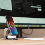 SmartCharge Pro - Faltbares 3-in-1 Wireless Ladegerät für Geräte