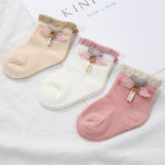 3 Pairs of Soft Cotton Socks for Newborns